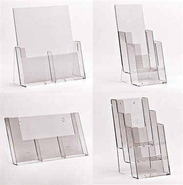 M65 FLERRUMS BROCHUREHOLDER TIL BORD/VÆG